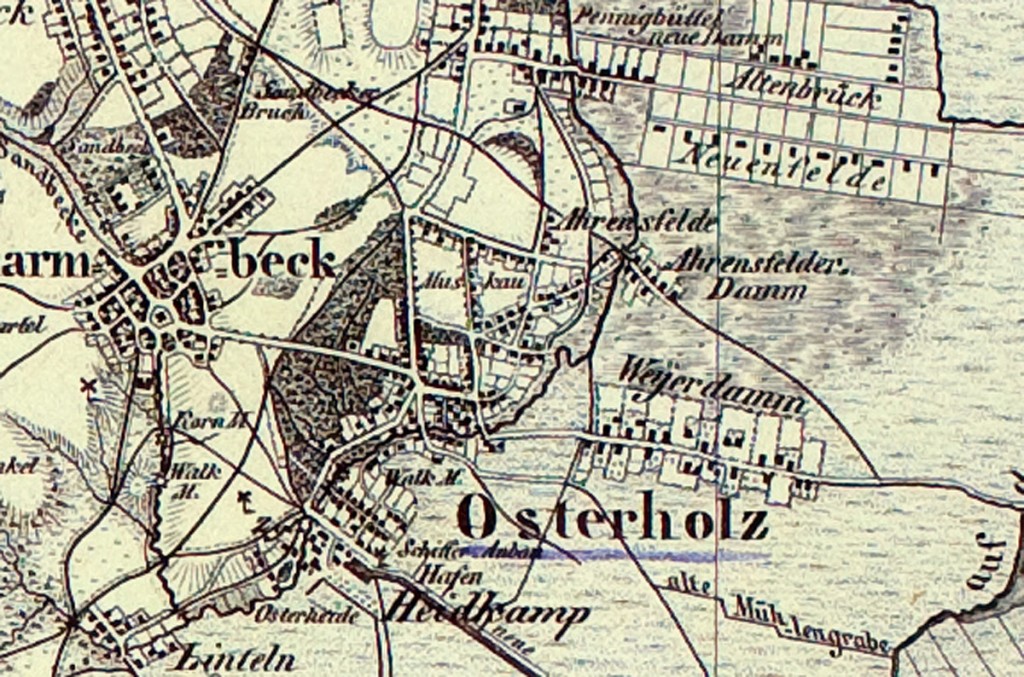 Landkarte 1832 - teufelsmoor.eu